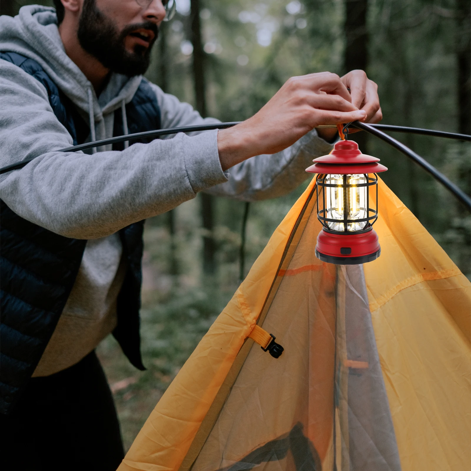 Retro Lantern LED Camping Light Plastic Portable Hiking Tent Wall Multi Function Practical Outdoor Emergency Light Brightness
Retro Lantern LED Camping Light Plastic Portable Hiking Tent Wall Multi Function Practical Outdoor Emergency Light Brightness
