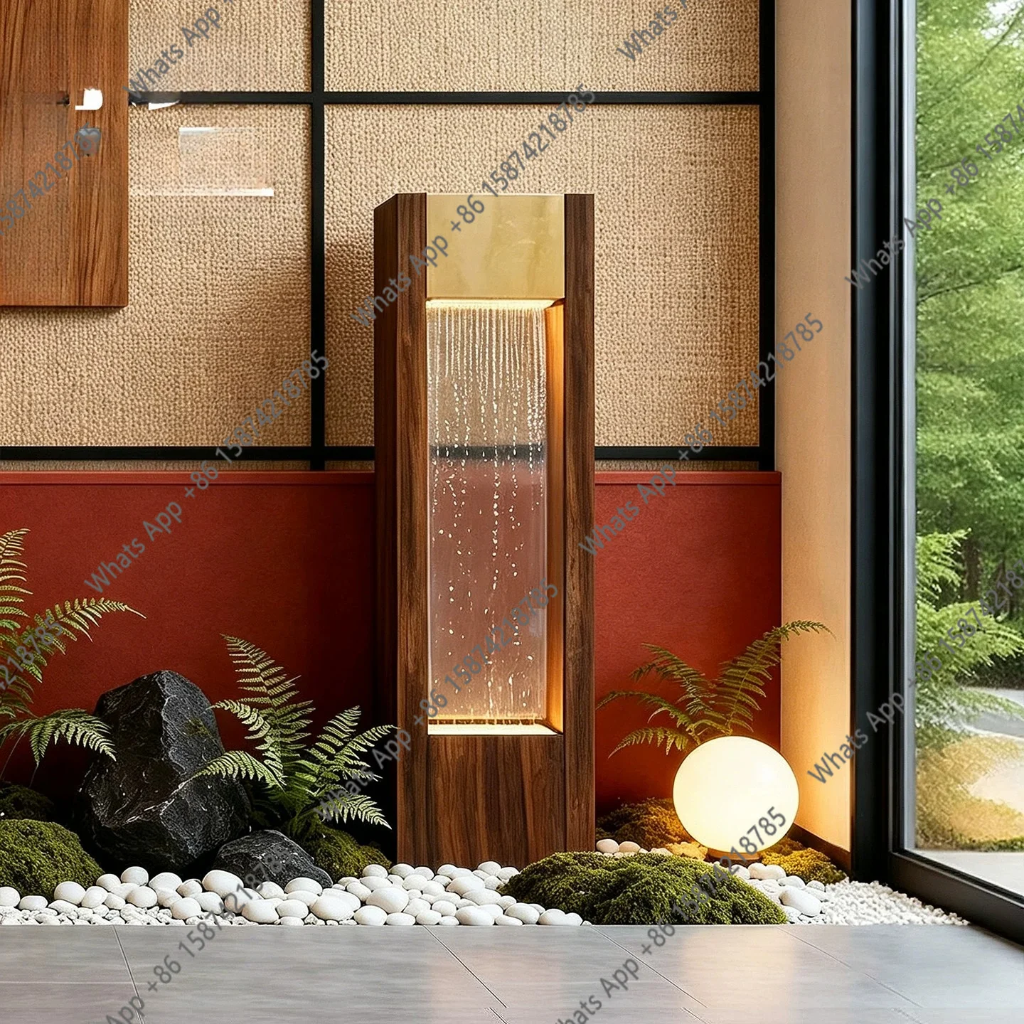 Flowing water ornament New Chinese club floor lamp Entrance circulation water tea room Zen flowing water ornament
Flowing water ornament New Chinese club floor lamp Entrance circulation water tea room Zen flowing water ornament