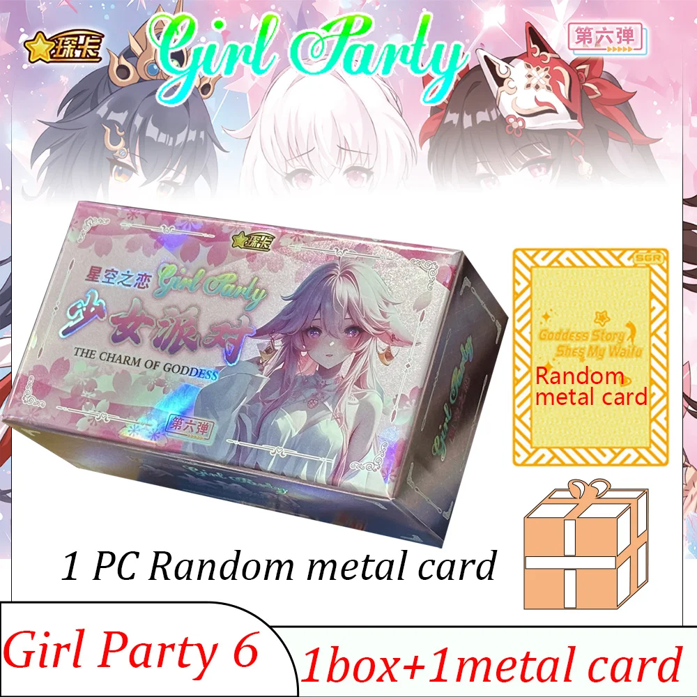 Новая вечеринка для девочек 6, коллекционные карты The Charm Of Goddess Waifu CCG Card, купальник, бикини Booster Box, игрушки Doujin и подарок для хобби
Новая вечеринка для девочек 6, коллекционные карты The Charm Of Goddess Waifu CCG Card, купальник, бикини Booster Box, игрушки Doujin и подарок для хобби