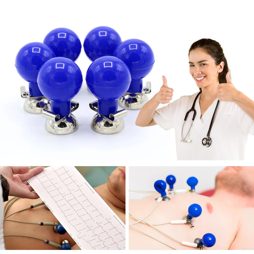 6PCS ECG EKG Electrodes Suction Cup Adult child Chest Suction ECG Machine Electrocardiograph Equipment Accessories
6PCS ECG EKG Electrodes Suction Cup Adult child Chest Suction ECG Machine Electrocardiograph Equipment Accessories