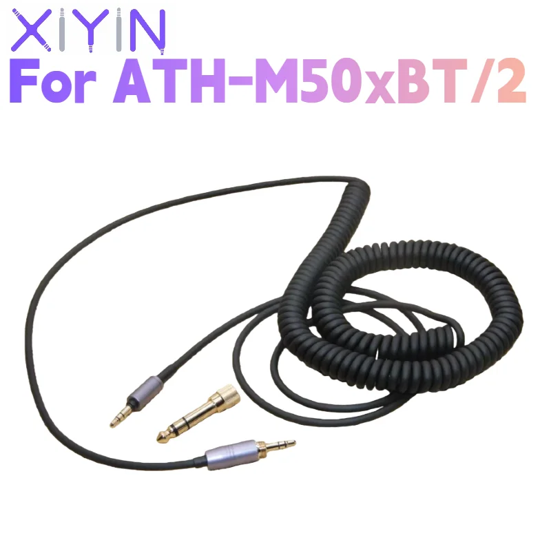 3.5MM To 3.5MM With the 6.35mm Spring Relief Coiled Cable for Audio-Technica ATH-M50xBT/2 Headphones Cables Cords Wire
3.5MM To 3.5MM With the 6.35mm Spring Relief Coiled Cable for Audio-Technica ATH-M50xBT/2 Headphones Cables Cords Wire