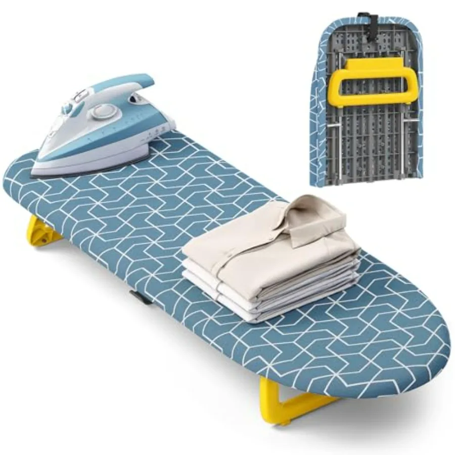 Foldable Small Ironing Board Tabletop, Mini Iron Board Small, Table top mini Ironing Boards Small with Cover and pad, Folding C
Foldable Small Ironing Board Tabletop, Mini Iron Board Small, Table top mini Ironing Boards Small with Cover and pad, Folding C