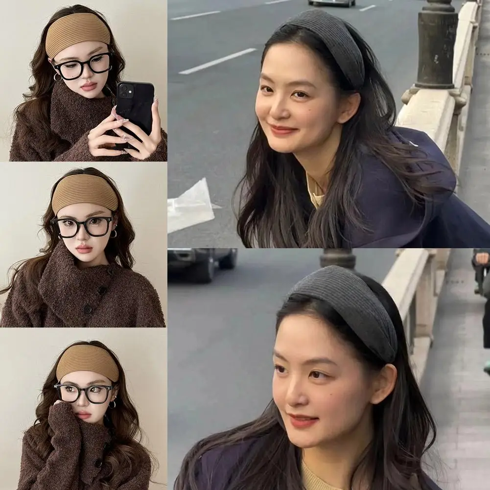 New Soft Wide Knitting Cotton Hairbands For Women Girls Korean Neutral Solid Turban With Teeth Band Wear Accessori J9e3
New Soft Wide Knitting Cotton Hairbands For Women Girls Korean Neutral Solid Turban With Teeth Band Wear Accessori J9e3
