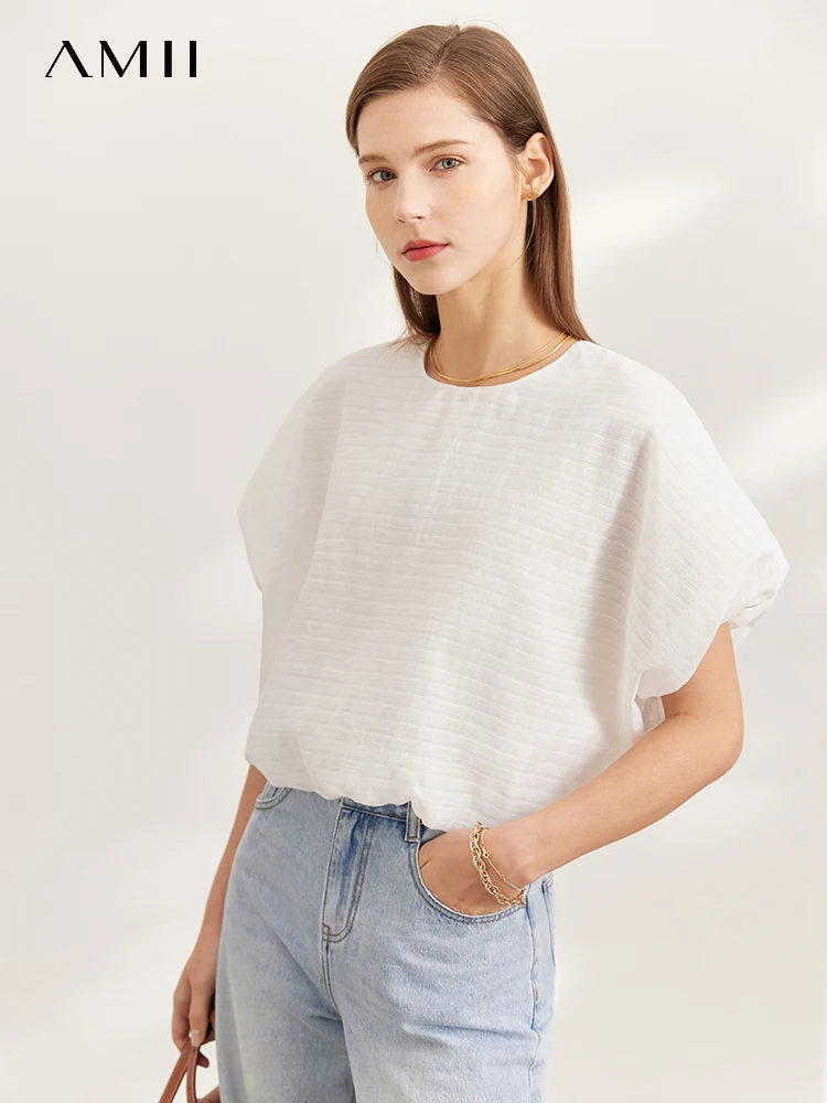 AMII Minimalism T-shirts for Womens Tops 2022 Summer Premium Office Lady Casual Puff Sleeves T Shirts Women Clothing 12240847
AMII Minimalism T-shirts for Womens Tops 2022 Summer Premium Office Lady Casual Puff Sleeves T Shirts Women Clothing 12240847