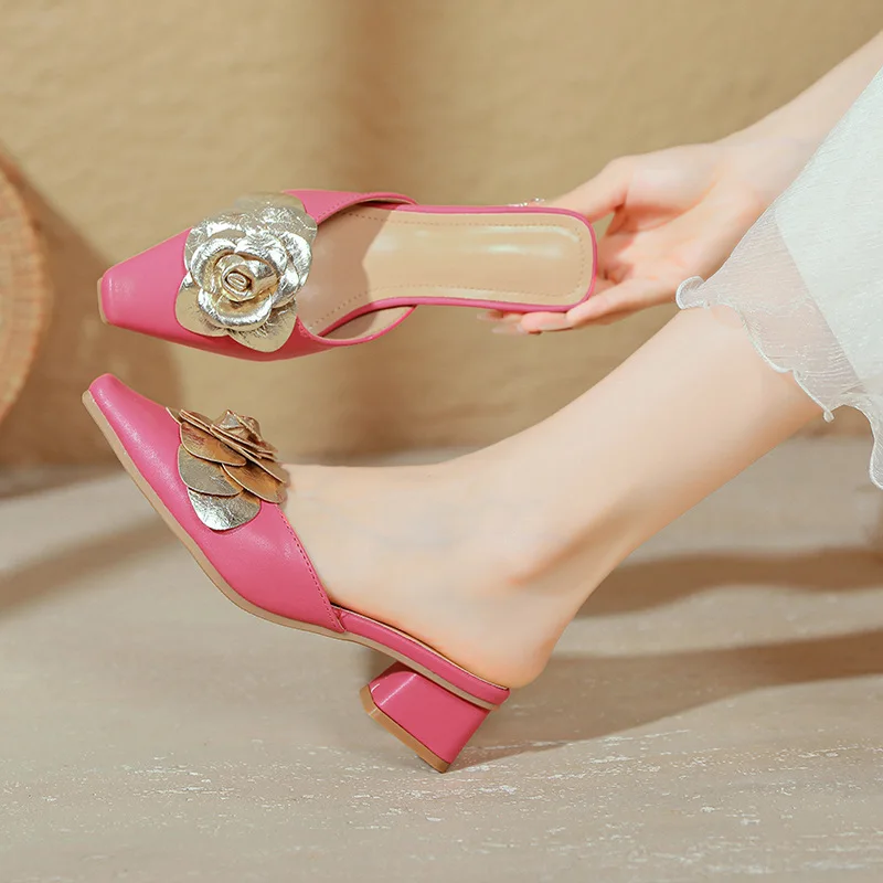 French Heel Medium Heel Shoes Women Summer Half Slippers Women Summer
French Heel Medium Heel Shoes Women Summer Half Slippers Women Summer