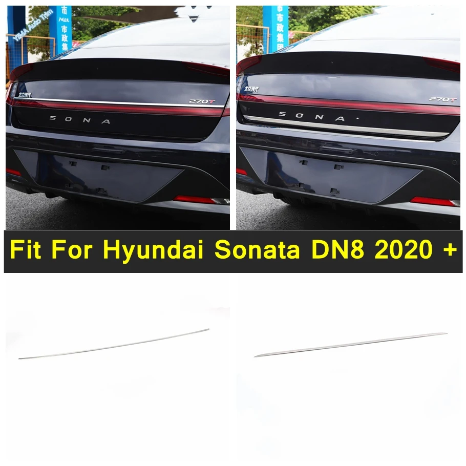 Rear Tail Trunk Door Lid & Upper Tailgate Decoration Strip Cover Trim Stainless Steel Fit For Hyundai Sonata DN8 2020 2021 2022
Rear Tail Trunk Door Lid & Upper Tailgate Decoration Strip Cover Trim Stainless Steel Fit For Hyundai Sonata DN8 2020 2021 2022