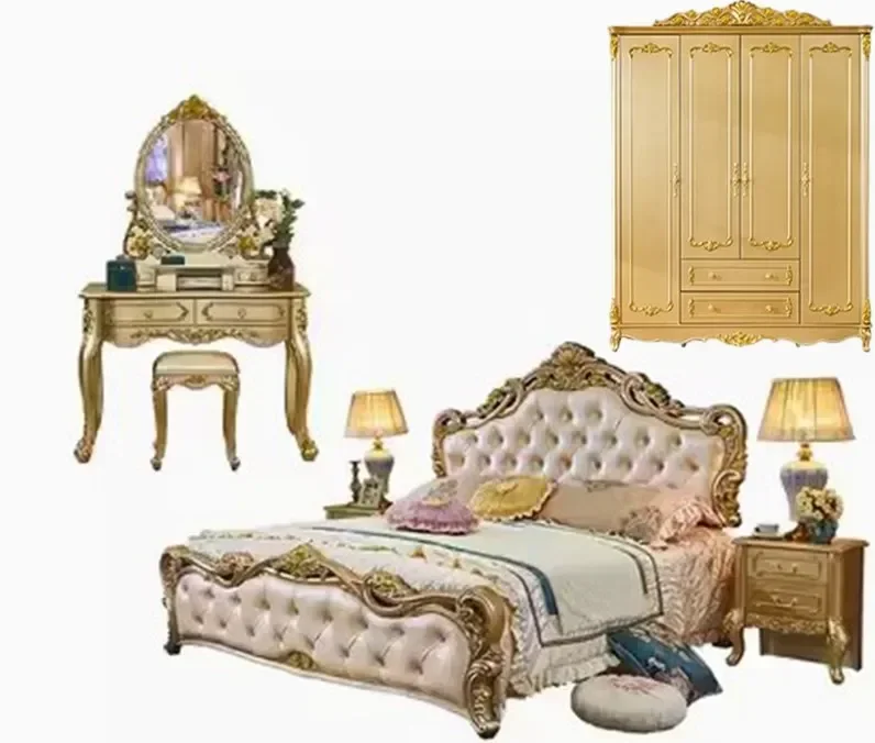 Large Princess Master Bedroom Set Double Villa High Luxury Human Bedroom Set Wooden Sleeping Letti E Mobili Nordic Furniture
Large Princess Master Bedroom Set Double Villa High Luxury Human Bedroom Set Wooden Sleeping Letti E Mobili Nordic Furniture