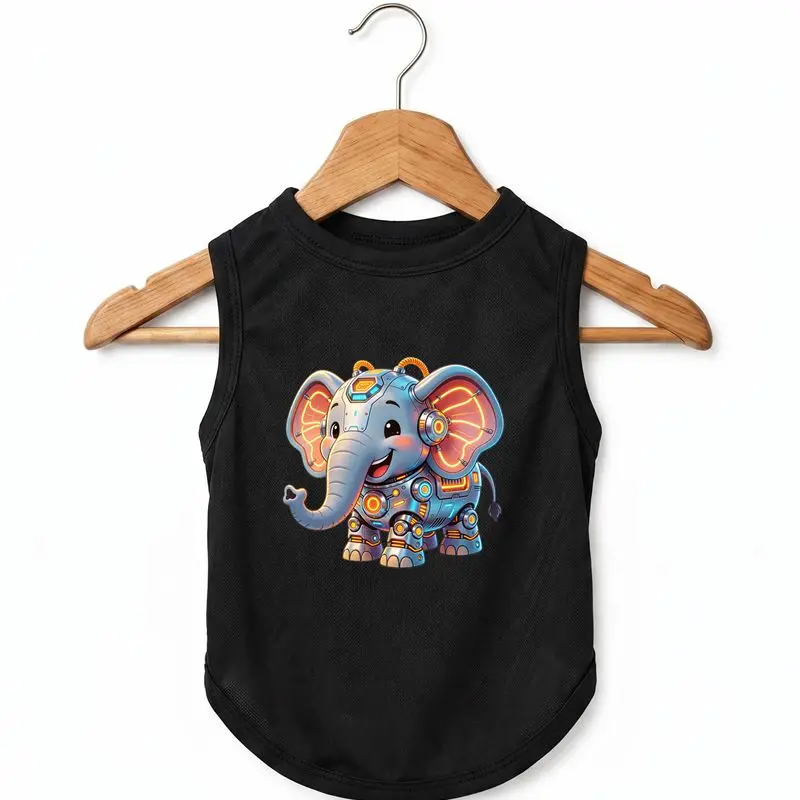 Dog Summer Vest, Cute Cartoon Elephant Print, Lightweight & Breathable Pet Cool Apparel
Dog Summer Vest, Cute Cartoon Elephant Print, Lightweight & Breathable Pet Cool Apparel