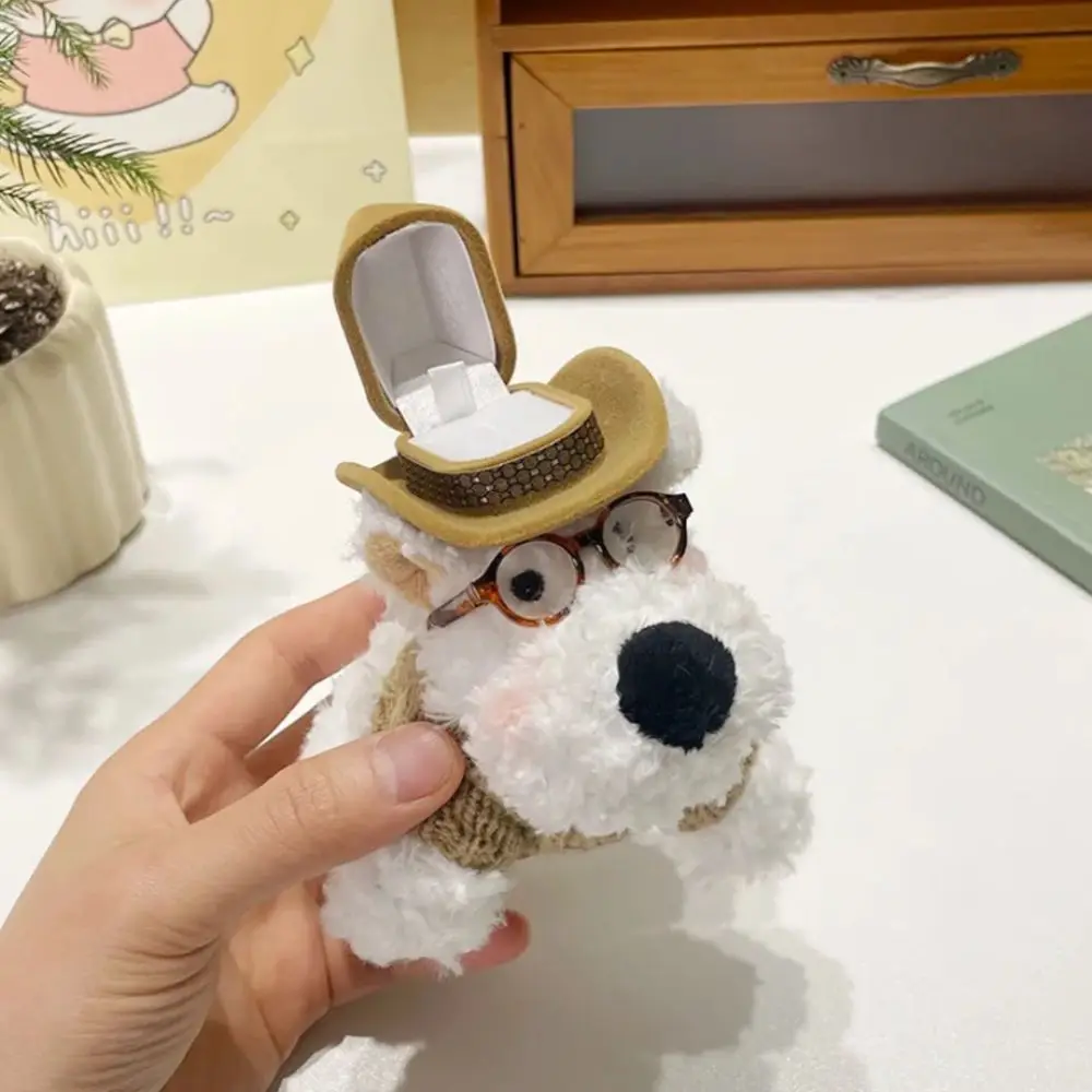 Display Plush Puppy Doll Ring Box Plush Cartoon Wedding Ring Case Cute Stuffed Couple Rings Holder Valentine's Day Gift
Display Plush Puppy Doll Ring Box Plush Cartoon Wedding Ring Case Cute Stuffed Couple Rings Holder Valentine's Day Gift