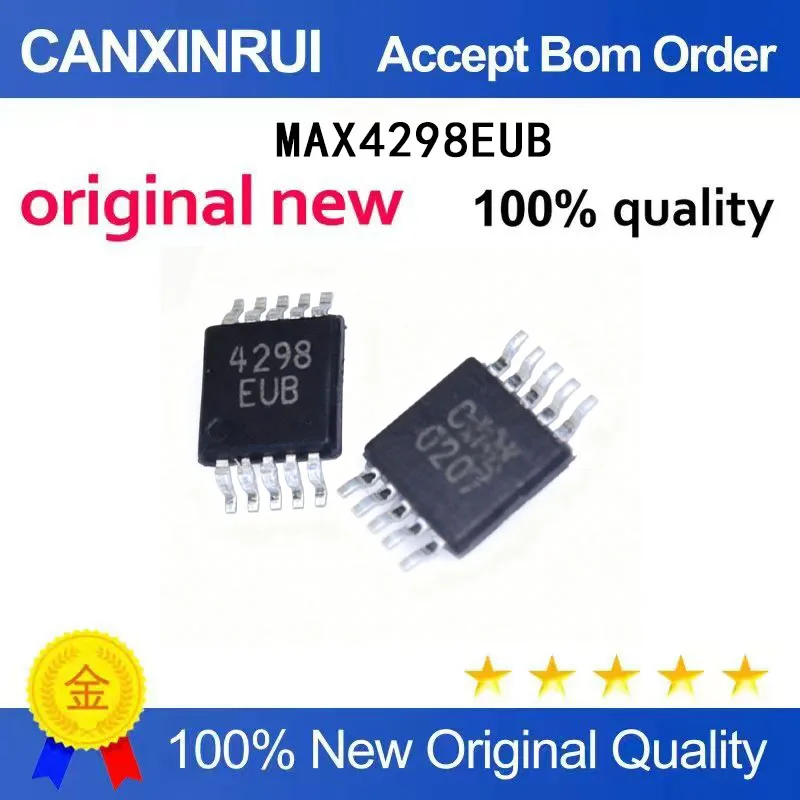(5-100 Pieces) New stock MAX4298EUB 4298EUB MSOP10
(5-100 Pieces) New stock MAX4298EUB 4298EUB MSOP10