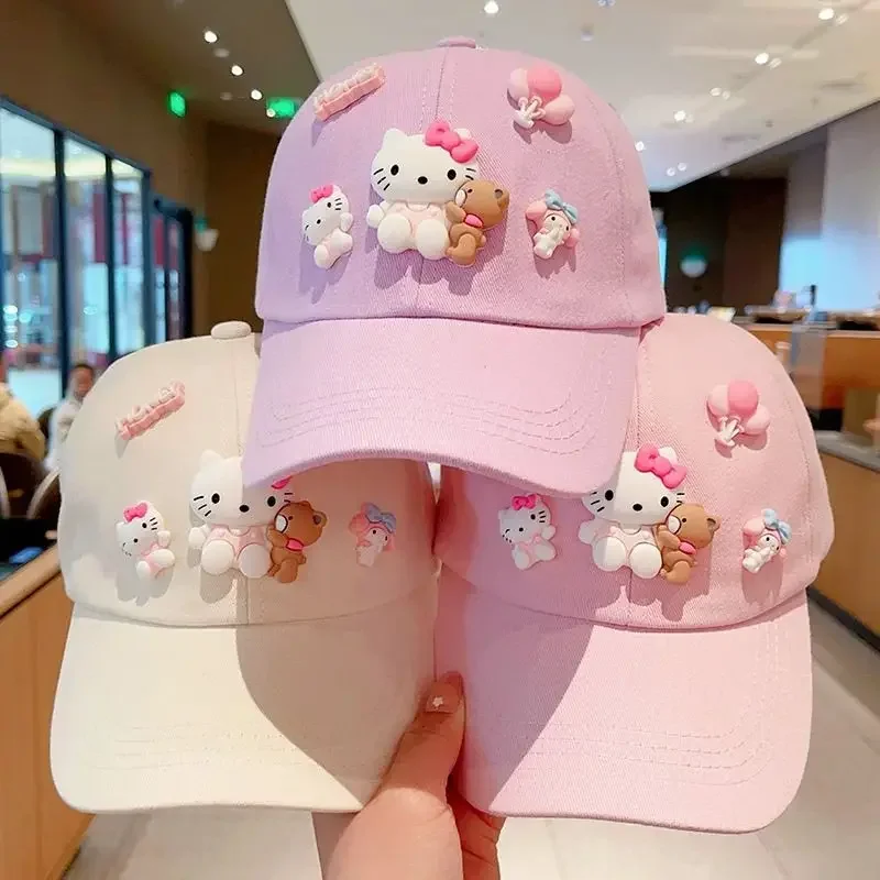 Girly Heart Kawaii MINISO Hello Kitty Anime Children Baseball Cap 2025 Spring Autumn Baby Hat Fashion Patch Gifts for Girls
Girly Heart Kawaii MINISO Hello Kitty Anime Children Baseball Cap 2025 Spring Autumn Baby Hat Fashion Patch Gifts for Girls