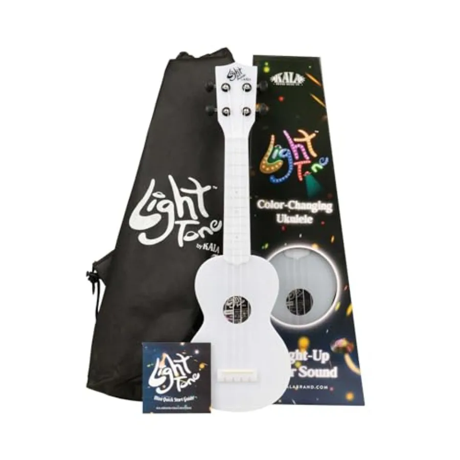 Beginner-friendly soprano ukulele for practice and performance, ABS body in light tone color, color-changing LED lights with 10
Beginner-friendly soprano ukulele for practice and performance, ABS body in light tone color, color-changing LED lights with 10