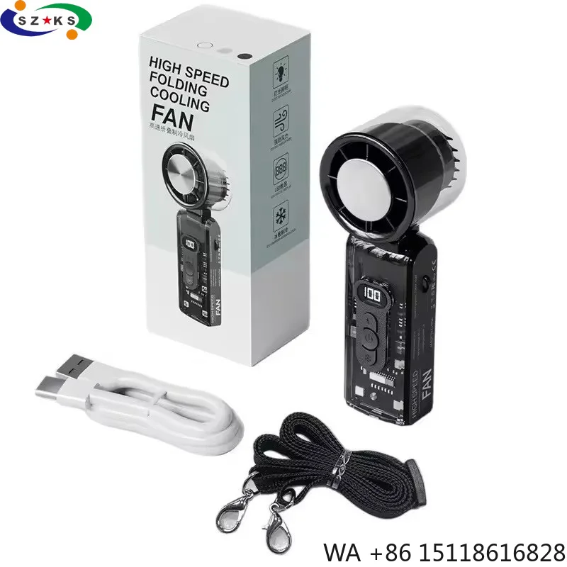 Portable 3600mah USB Mini Handheld High-Speed Cooling Neck Fan Transparent LED Light Foldable Car Air Cooler Box Installation
Portable 3600mah USB Mini Handheld High-Speed Cooling Neck Fan Transparent LED Light Foldable Car Air Cooler Box Installation