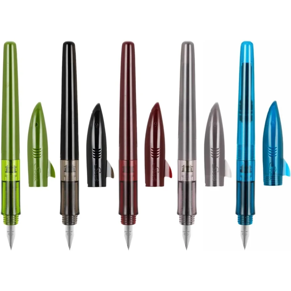 Jinhao Cute Shark Shape Fountain Pen 0.5mm F Nib Writing Ink Pens for Business Office Supplies Student Stationery Set of 5 PCS
Jinhao Cute Shark Shape Fountain Pen 0.5mm F Nib Writing Ink Pens for Business Office Supplies Student Stationery Set of 5 PCS