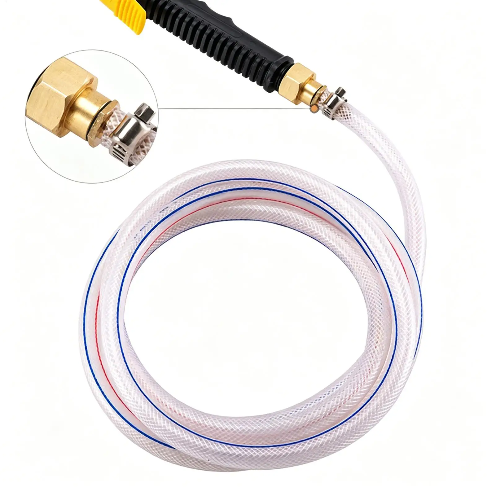 High Pressure Garden Hose Nozzle Stainless Steel Compact Automotive Sprayer Detachable Adjustable Length Pressure Washer Car For
High Pressure Garden Hose Nozzle Stainless Steel Compact Automotive Sprayer Detachable Adjustable Length Pressure Washer Car For