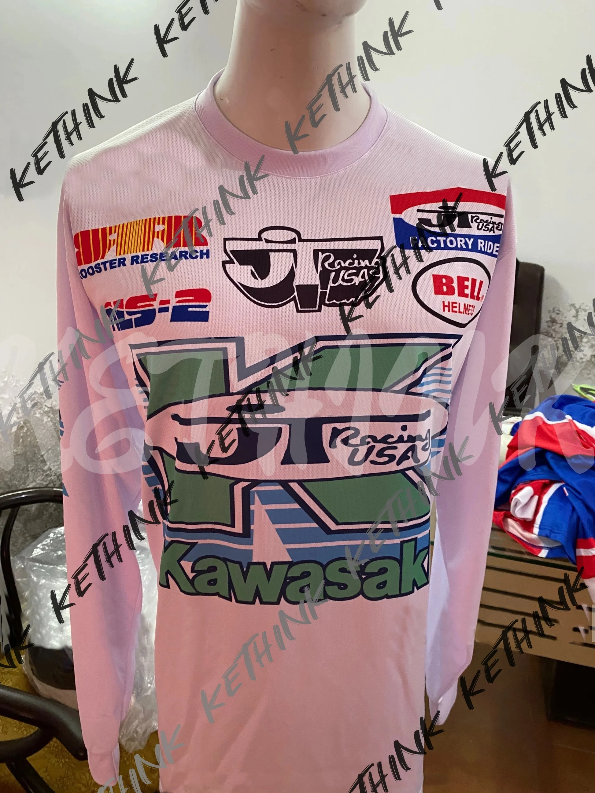 Винтажный трикотаж Kawasaki JT Racing MX, новый трикотаж Kawasaki Racing Team с длинными рукавами, рубашка большого размера для мотокросса, мужской велосипедный костюм
Винтажный трикотаж Kawasaki JT Racing MX, новый трикотаж Kawasaki Racing Team с длинными рукавами, рубашка большого размера для мотокросса, мужской велосипедный костюм