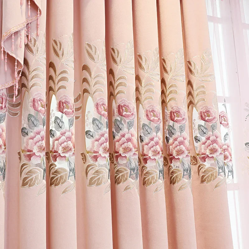 European High-end Luxury Chenille Curtains for Living Dining Room Bedroom Shading Embroidery French Window Balcony Customized
European High-end Luxury Chenille Curtains for Living Dining Room Bedroom Shading Embroidery French Window Balcony Customized
