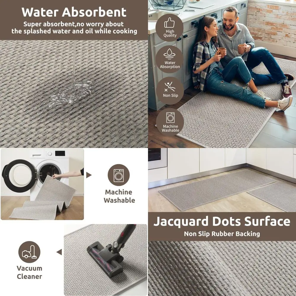 Очень большие нескользящие кухонные коврики размером 2,5 x 6 футов и 20x32 — впитывающие, машинные коврики для пола, идеально подходят для раковины и островной зоны.
Очень большие нескользящие кухонные коврики размером 2,5 x 6 футов и 20x32 — впитывающие, машинные коврики для пола, идеально подходят для раковины и островной зоны.
