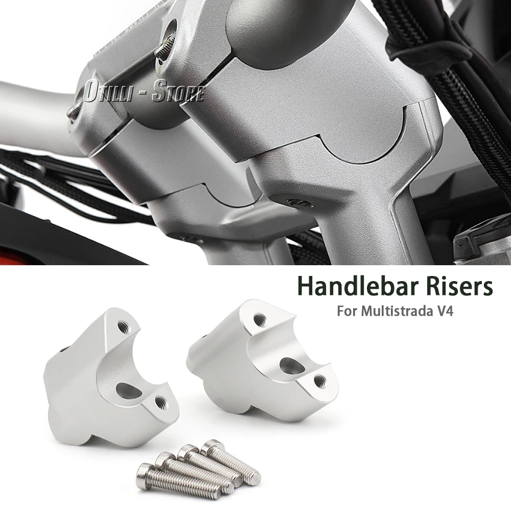 For DUCATI Multistrada V4 MULTISTRADA V4 Silver Motorcycle Accessories New Handlebar Riser Lift Back Move Mount Lifter A Pair
For DUCATI Multistrada V4 MULTISTRADA V4 Silver Motorcycle Accessories New Handlebar Riser Lift Back Move Mount Lifter A Pair