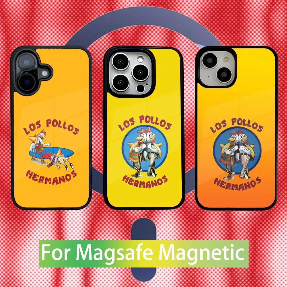 Los Pollos Chicken Hermanos Phone Case For iPhone 16,15,14,13,12,11,Pro,Max,Plus,Mini New Magsafe Magnetic Wireless Charging
Los Pollos Chicken Hermanos Phone Case For iPhone 16,15,14,13,12,11,Pro,Max,Plus,Mini New Magsafe Magnetic Wireless Charging