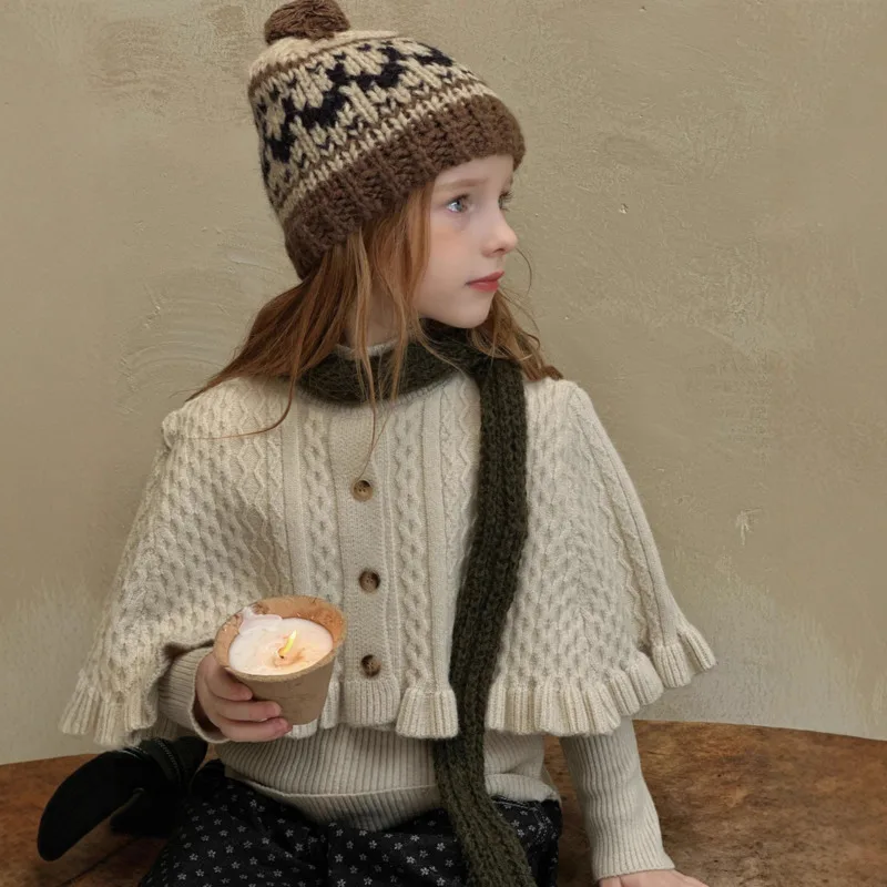2025 Autumn Winter Girls Children French Princess Cashmere Base Causal Cape Shawl Coat 3y-10y Top Outfit Toddler Unisex Clothes
2025 Autumn Winter Girls Children French Princess Cashmere Base Causal Cape Shawl Coat 3y-10y Top Outfit Toddler Unisex Clothes