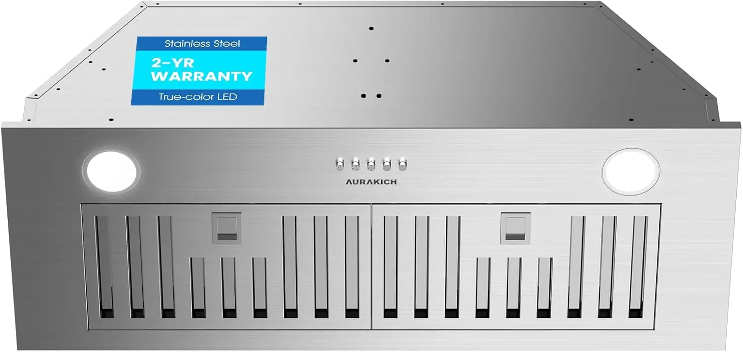 Встраиваемая вытяжка 30 дюймов, 620 CFM, с LED-подсветкой True-Color, полный комплект для вытяжки, конвертируемая (канальная/безканальная)
Встраиваемая вытяжка 30 дюймов, 620 CFM, с LED-подсветкой True-Color, полный комплект для вытяжки, конвертируемая (канальная/безканальная)