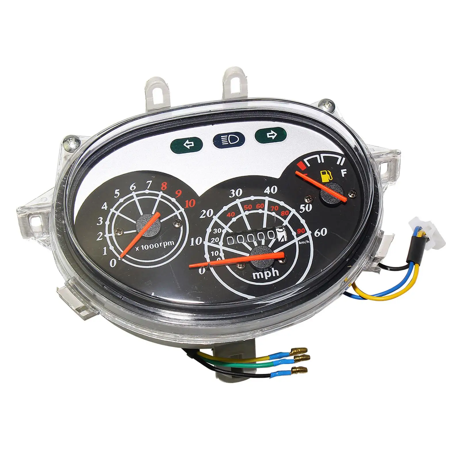 Motorcycle Dashboard Speedometer Universal Speed Instrument Plug and Play Odometer Meter Tachometer Motorbike Parts Accessories
Motorcycle Dashboard Speedometer Universal Speed Instrument Plug and Play Odometer Meter Tachometer Motorbike Parts Accessories