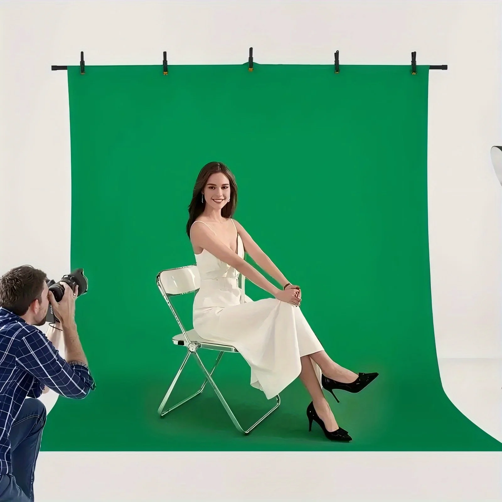Screen Backdrop for Photography Chromakey Background Video Calls Meeting FabricCurtain Photographic Studio Conference Streaming
Screen Backdrop for Photography Chromakey Background Video Calls Meeting FabricCurtain Photographic Studio Conference Streaming