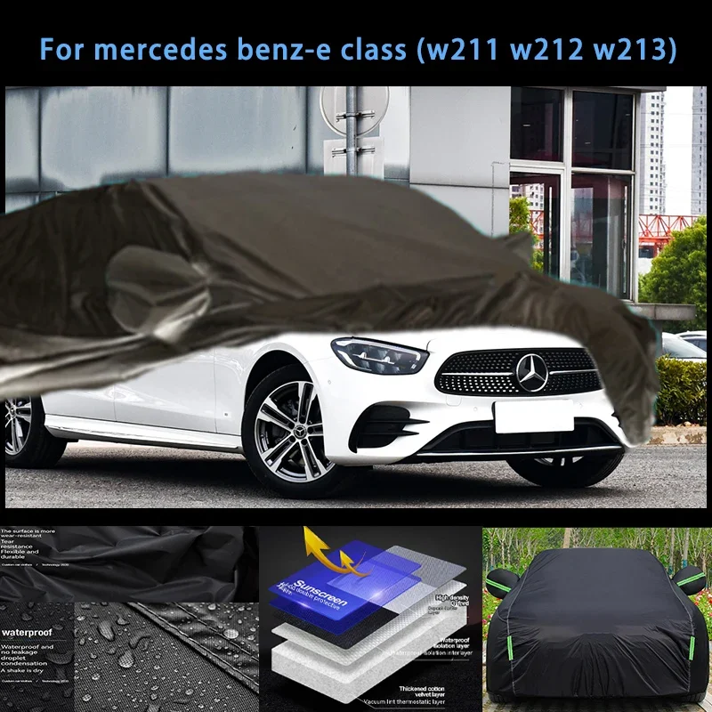 For benz-class w211w212 Outdoor Protection Full Car Covers Snow Cover Sunshade Waterproof Dustproof Exterior Car accessories
For benz-class w211w212 Outdoor Protection Full Car Covers Snow Cover Sunshade Waterproof Dustproof Exterior Car accessories