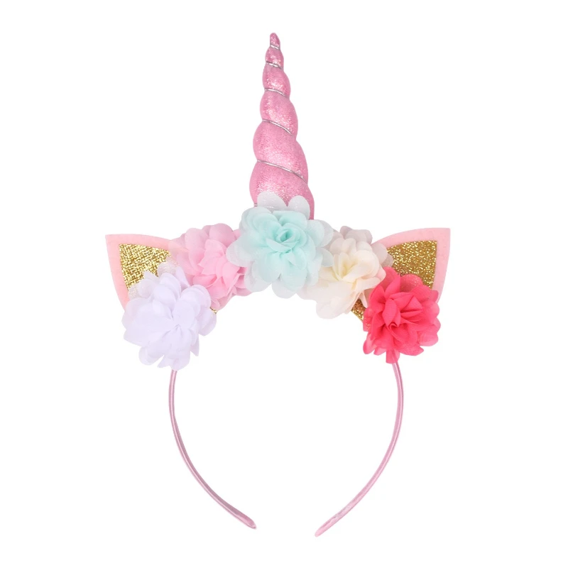 Kids Floral Unicorn Horn Hair Hoop Girls Fairy Headpiece Birthday Cosplay Party Hair Accessory for Xmas cosply hair accessories
Kids Floral Unicorn Horn Hair Hoop Girls Fairy Headpiece Birthday Cosplay Party Hair Accessory for Xmas cosply hair accessories