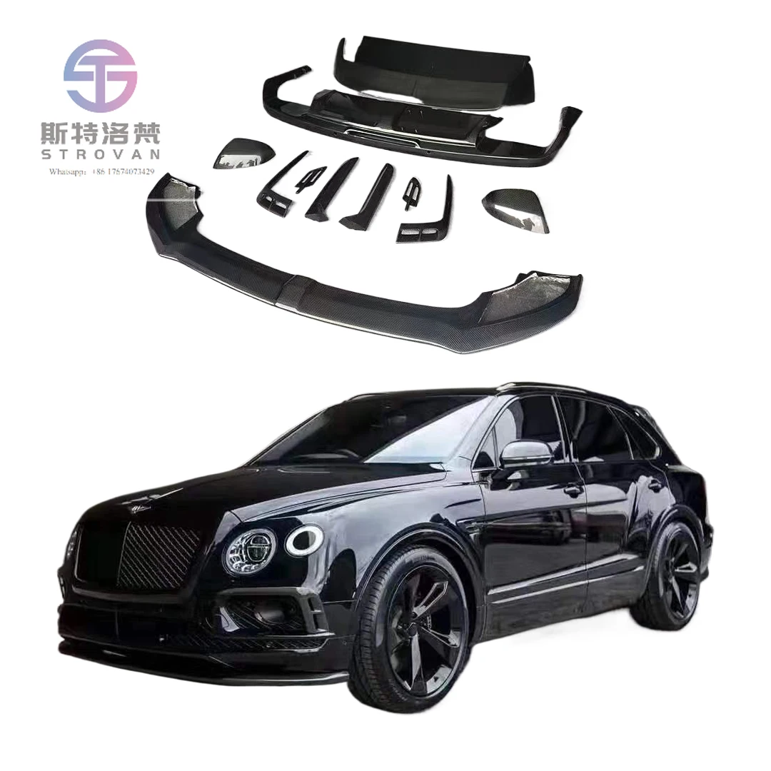 Runde Hot Sale Body Kits for Bentley Bentayga Upgrade W12 Carbon Fiber Body Kit Front Lip Rear Diffuser Spoiler Top Wings
Runde Hot Sale Body Kits for Bentley Bentayga Upgrade W12 Carbon Fiber Body Kit Front Lip Rear Diffuser Spoiler Top Wings