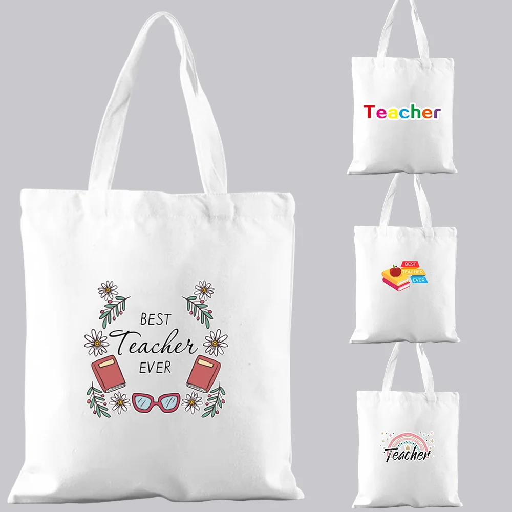 Fashion Shopping Bag Handbag Commuter Leisure Canvas Bag Shoulder Bag Reusable White Teacher Pattern Printing Series Tote Bag
Fashion Shopping Bag Handbag Commuter Leisure Canvas Bag Shoulder Bag Reusable White Teacher Pattern Printing Series Tote Bag
