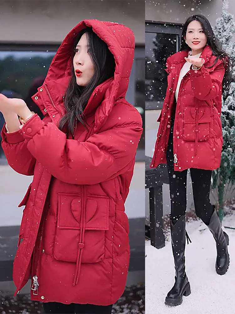 Winter Fashionable Warm Duck down Cotton Jacket Women's High End Manner Hooded Windproof Coat Trendy Long Sleeve Zipper Pure ...
Winter Fashionable Warm Duck down Cotton Jacket Women's High End Manner Hooded Windproof Coat Trendy Long Sleeve Zipper Pure ...