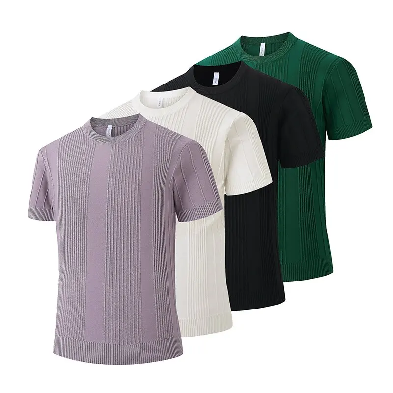 Summer New Fashion Trendy Solid Color Ice Silk Breathable Short Sleeve T-shirt Men's Casual Loose Sport High Quality T-shirt
Summer New Fashion Trendy Solid Color Ice Silk Breathable Short Sleeve T-shirt Men's Casual Loose Sport High Quality T-shirt