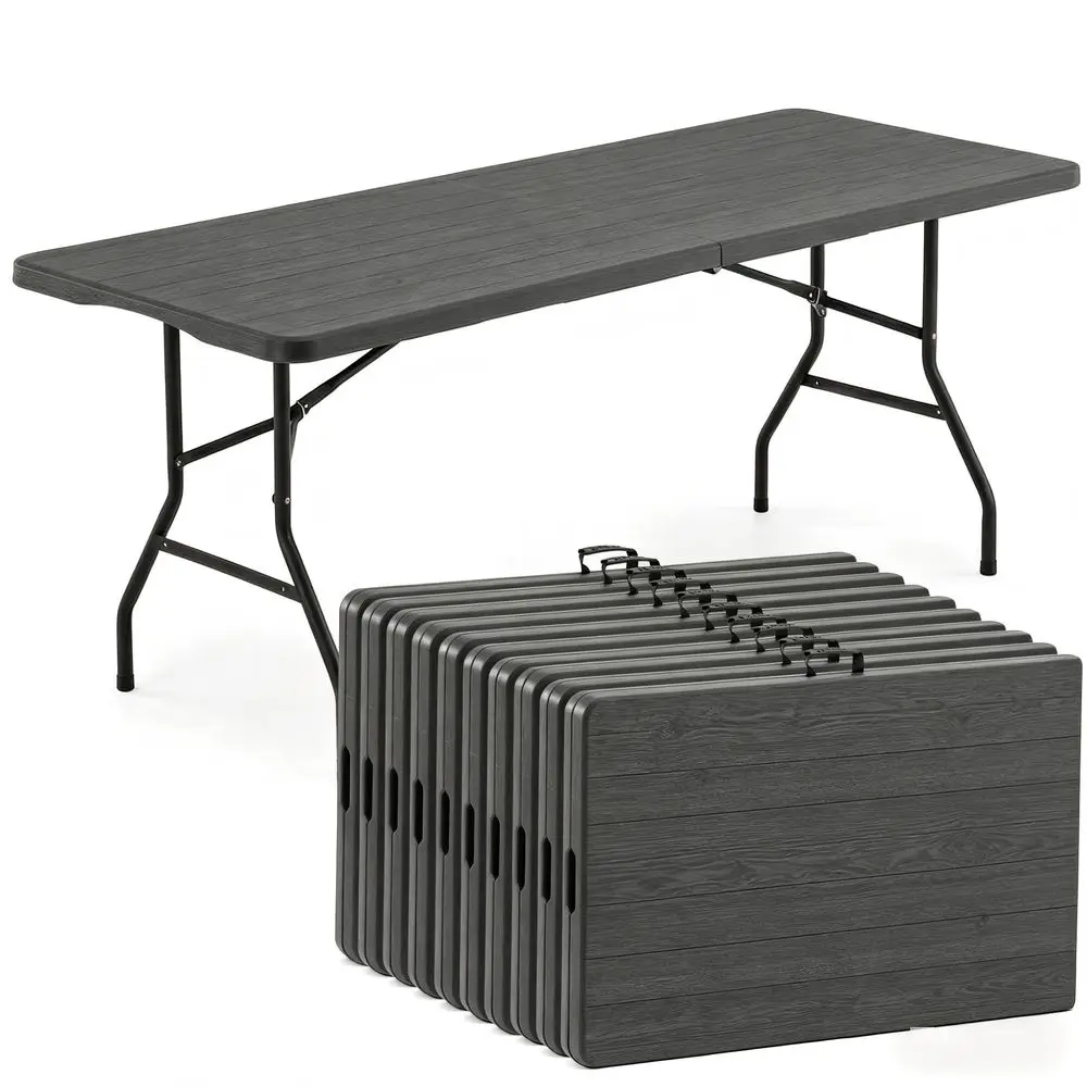 Pack of 6 Foot Foldable Table with Built in Handle amp Steel Legs, 6FT Portable Heavy Duty Plastic Folding Tables for Parties,
Pack of 6 Foot Foldable Table with Built in Handle amp Steel Legs, 6FT Portable Heavy Duty Plastic Folding Tables for Parties,