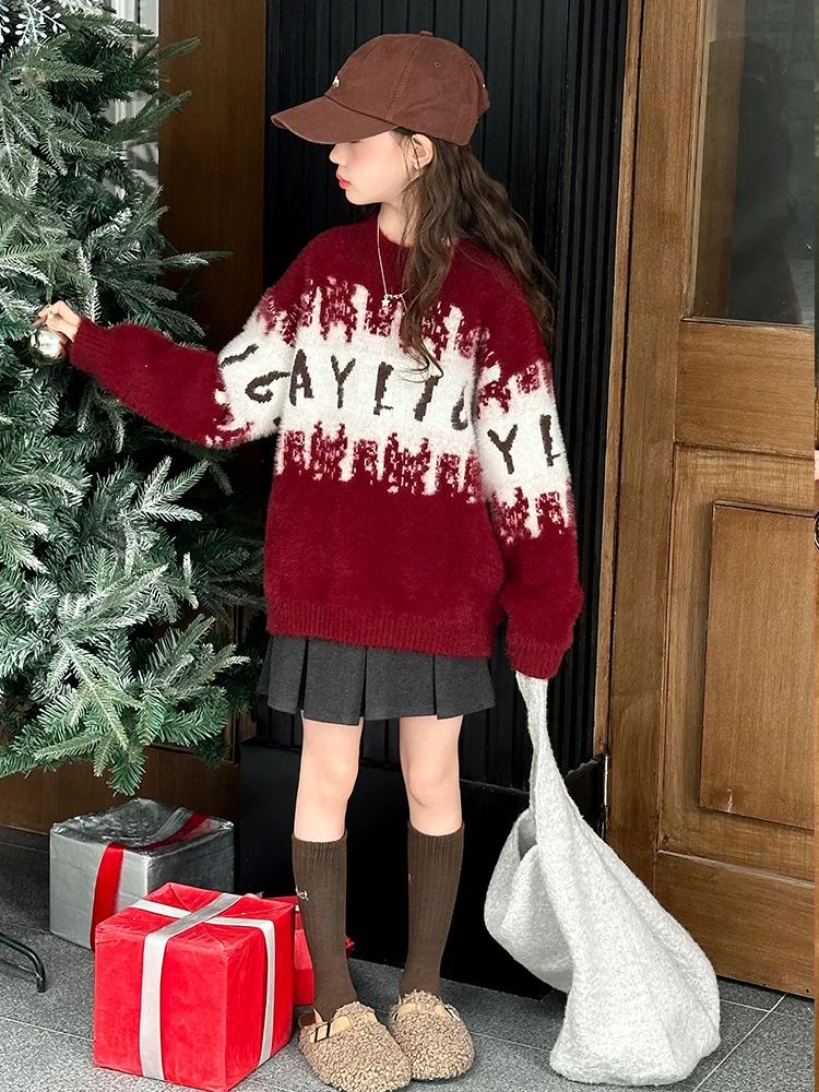 Trendy Children's Water Rabbit Fur Sweater Skirt Set Girls Autumn Winter Faion Warm Thiened Long Sve round Ne Casual...
Trendy Children's Water Rabbit Fur Sweater Skirt Set Girls Autumn Winter Faion Warm Thiened Long Sve round Ne Casual...