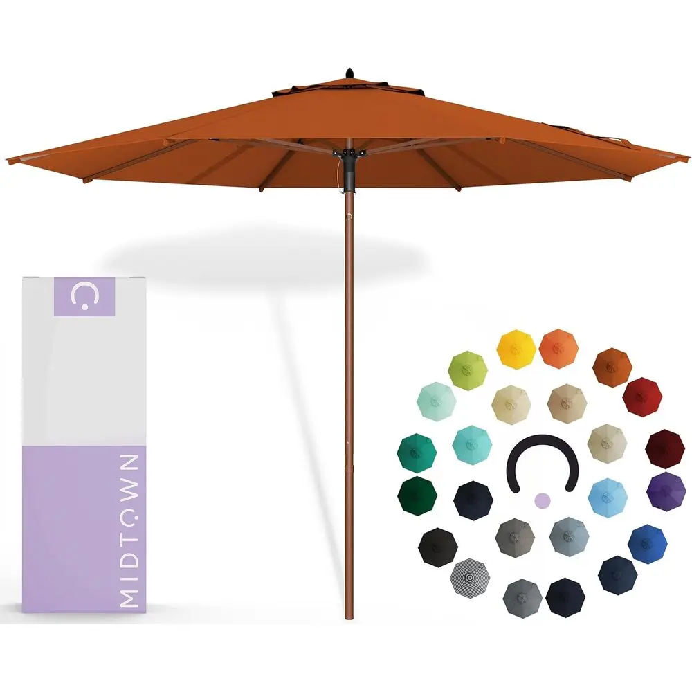 Terracotta Acrylic Fabric 9-Foot Patio Umbrella - Ideal for Outdoor Spaces, Deck, Garden, Pool
Terracotta Acrylic Fabric 9-Foot Patio Umbrella - Ideal for Outdoor Spaces, Deck, Garden, Pool