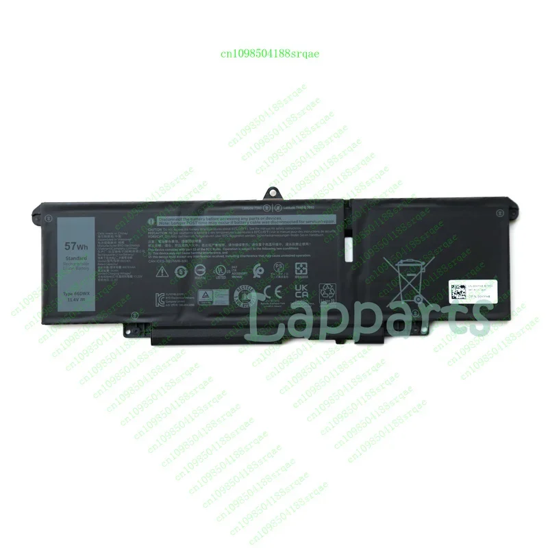 New 66DWX Battery for Latitude 7340 7440 7640 047T0 WW8N8 0HYH8 P175G P176G"% Test"
New 66DWX Battery for Latitude 7340 7440 7640 047T0 WW8N8 0HYH8 P175G P176G"% Test"