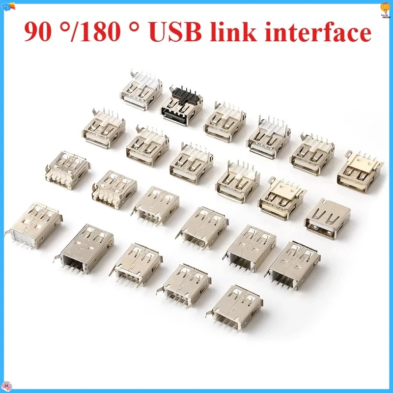 10Pcs USB 2.0 4Pin A Type Female Socket Connector G54 2 feet 90/180 degree Data Transmission Charging usb connector
10Pcs USB 2.0 4Pin A Type Female Socket Connector G54 2 feet 90/180 degree Data Transmission Charging usb connector