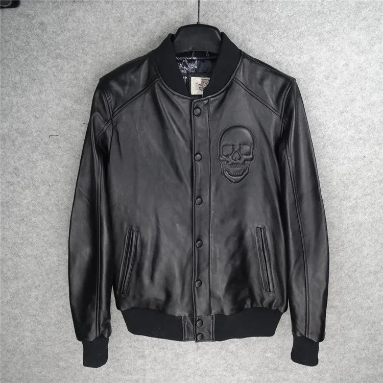 Men's Slim Fit Baseball Jaet Genuine Top Layer eep Leather ort Coat Youthful Vitali Sle Regular Length Curphey
Men's Slim Fit Baseball Jaet Genuine Top Layer eep Leather ort Coat Youthful Vitali Sle Regular Length Curphey