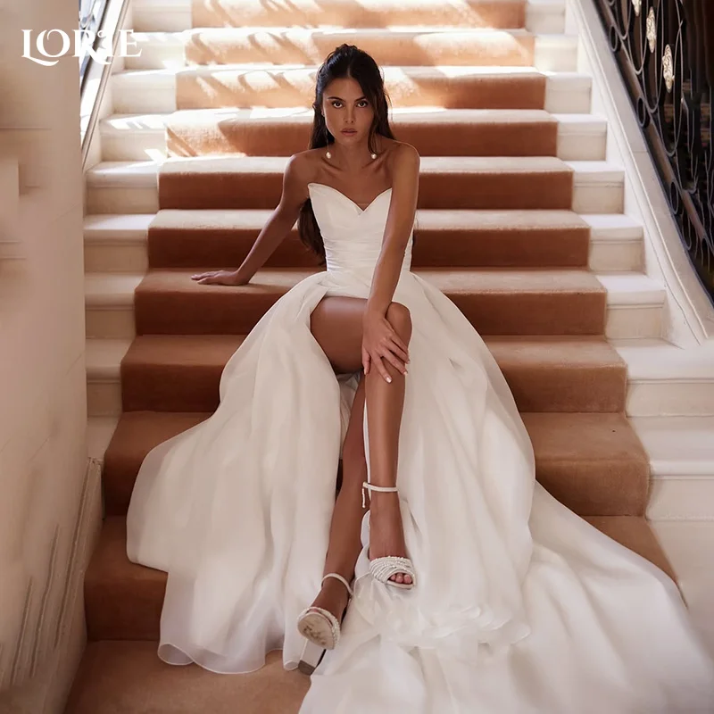 LORIE Slit Boho Wedding Dress Sexy V Neck Backless Ivory White Long Bride Dress Sweep Tail Bridal Party Gowns 2025 Customized
LORIE Slit Boho Wedding Dress Sexy V Neck Backless Ivory White Long Bride Dress Sweep Tail Bridal Party Gowns 2025 Customized