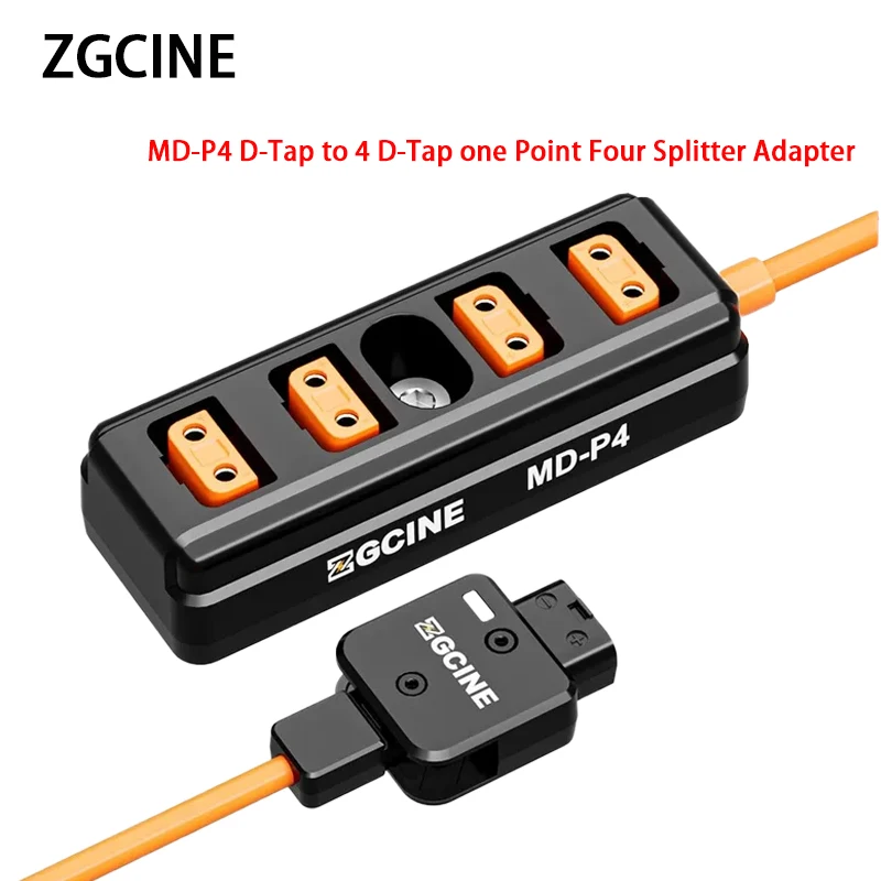 ZGCINE MD-P4 D-Tap to 4 D-Tap one Point Four Splitter Adapter Cable 180° Rotatable for V-mount Battery
ZGCINE MD-P4 D-Tap to 4 D-Tap one Point Four Splitter Adapter Cable 180° Rotatable for V-mount Battery
