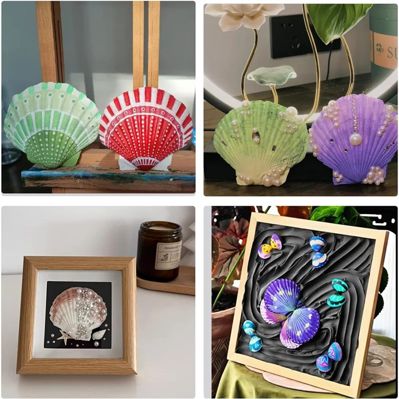 【Limited-Stock!】Scallop Shells Seashell 4" To 5" Large Scallop Shells With Brushes And Acrylic Paint Strips For Crafts Decor
【Limited-Stock!】Scallop Shells Seashell 4" To 5" Large Scallop Shells With Brushes And Acrylic Paint Strips For Crafts Decor