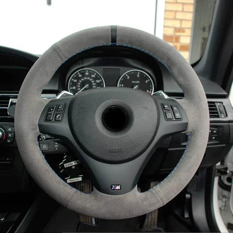 Non-Slip Suede Leather Car Steering Wheel Cover For BMW M Sport M3 E90 E91 E92 E93 E87 E81 E82 E88 X1 E84 Car Accessories
Non-Slip Suede Leather Car Steering Wheel Cover For BMW M Sport M3 E90 E91 E92 E93 E87 E81 E82 E88 X1 E84 Car Accessories