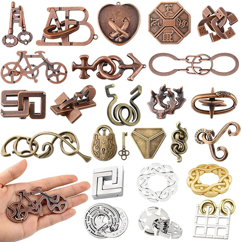 Easy Level Metal Disentanglement Brain Teaser Puzzles For Adults Kids Boys Girls Logic IQ Test Mind Challenge Educational Gifts
Easy Level Metal Disentanglement Brain Teaser Puzzles For Adults Kids Boys Girls Logic IQ Test Mind Challenge Educational Gifts