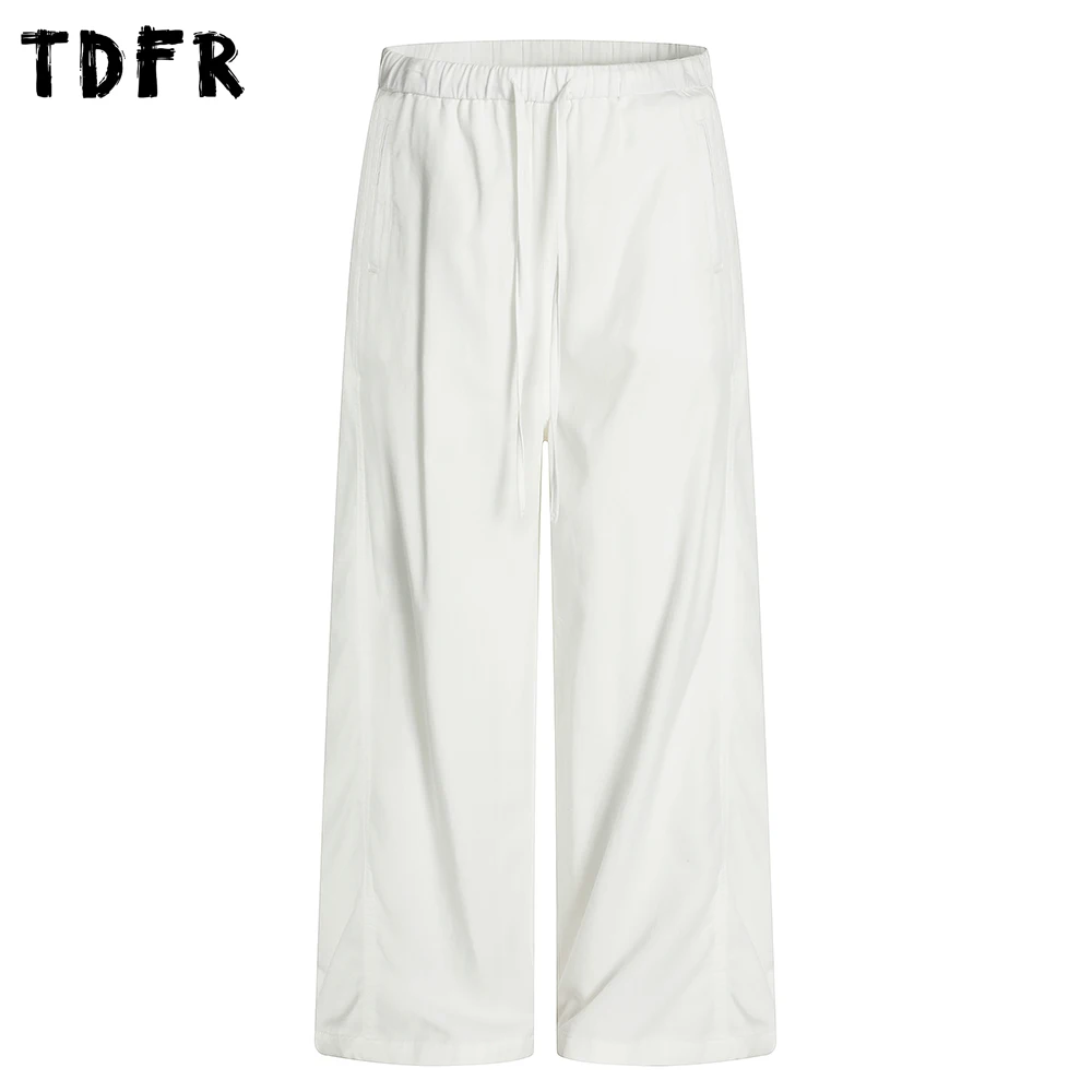 Solid Color Casual Pants Mens Simple Summer Streetwear Loose Wide Leg Elastic Waist Trousers Men
Solid Color Casual Pants Mens Simple Summer Streetwear Loose Wide Leg Elastic Waist Trousers Men