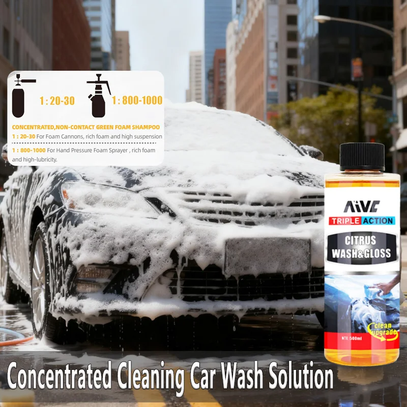 High Concentration Car Wash Foam - 3-in-1 Decontamination Polishing Coating Eco-Friendly Hydrophobic Auto Water Wax
High Concentration Car Wash Foam - 3-in-1 Decontamination Polishing Coating Eco-Friendly Hydrophobic Auto Water Wax