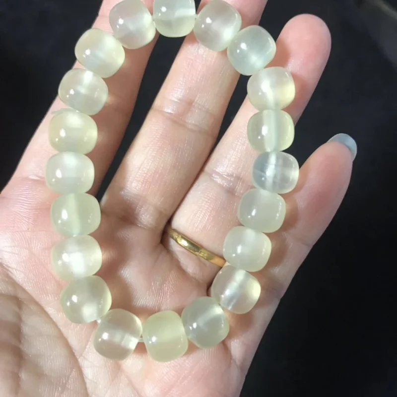 Afghan green white jade vintage round bead bracelet men and women
Afghan green white jade vintage round bead bracelet men and women
