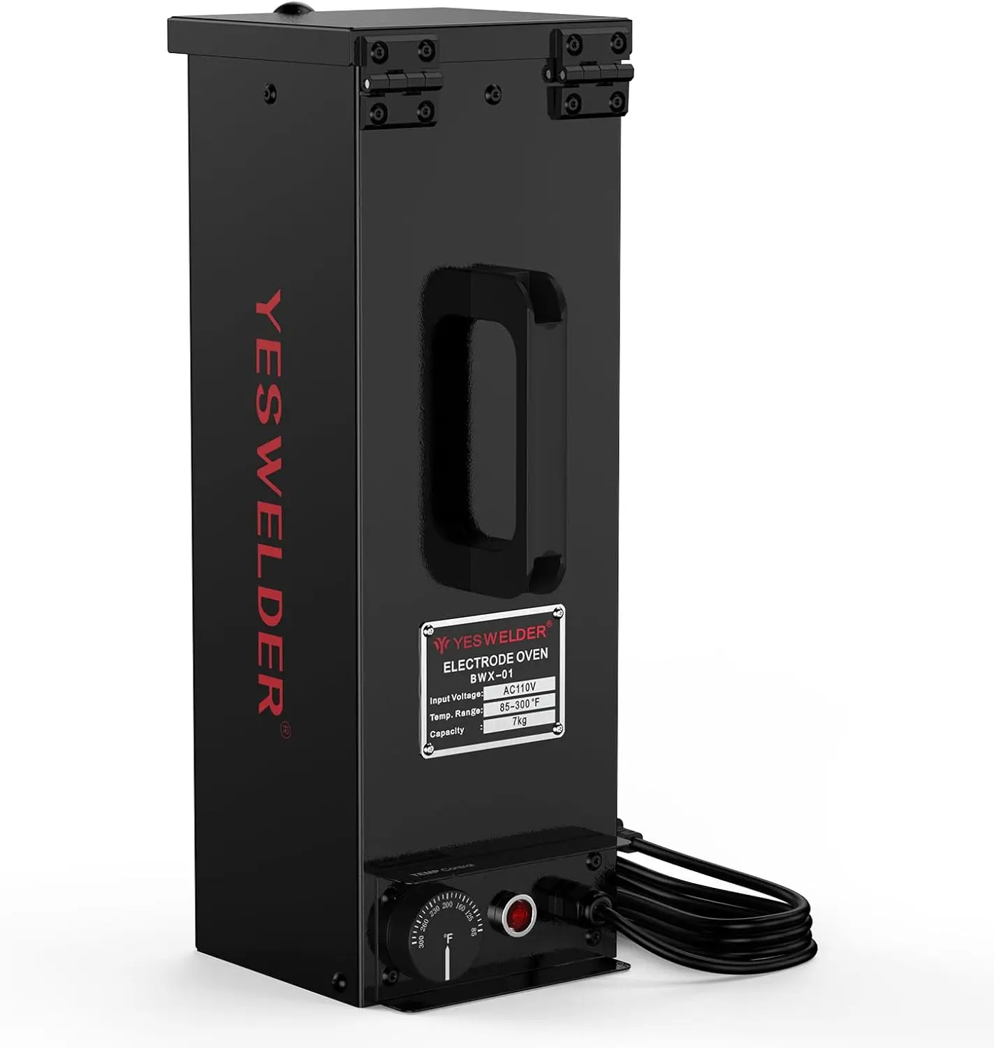 15lb Portable Welding Rod Oven 110V, Temp Controlled 85-300°F, Fits 14' Rods
15lb Portable Welding Rod Oven 110V, Temp Controlled 85-300°F, Fits 14' Rods