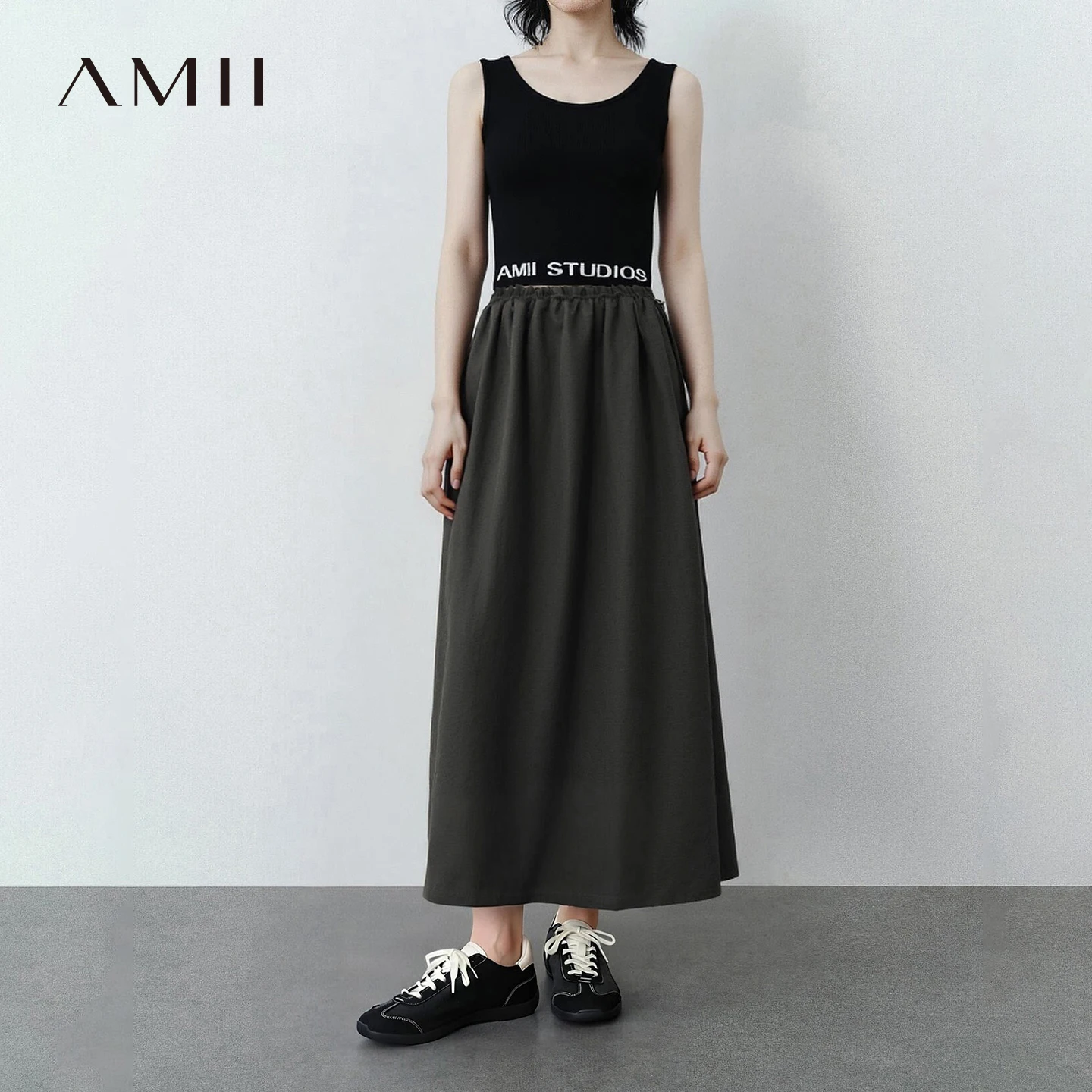 Amii Women's Skirt 2026 Summer New Ruffle Elastic Waist A-Line Midi Skirt Outdoor Casual Loose Versatile Woman Clothes 12642179
Amii Women's Skirt 2026 Summer New Ruffle Elastic Waist A-Line Midi Skirt Outdoor Casual Loose Versatile Woman Clothes 12642179